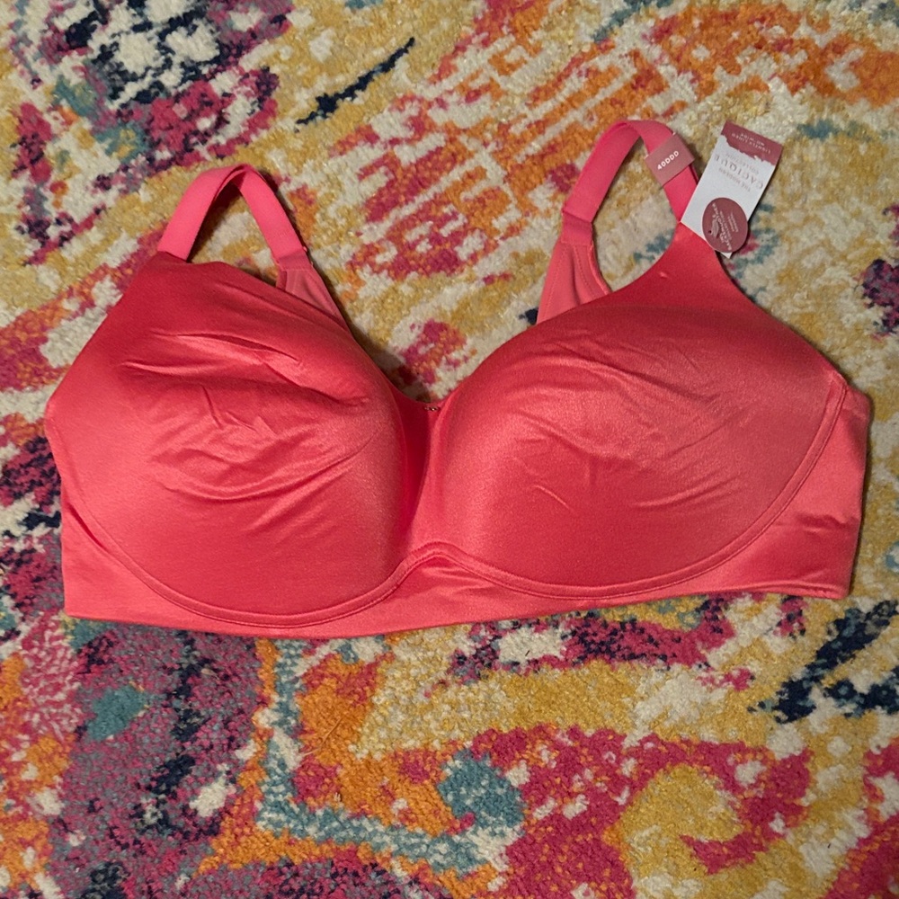 NWT Cacique Vibrant Pink Bra 40DDD